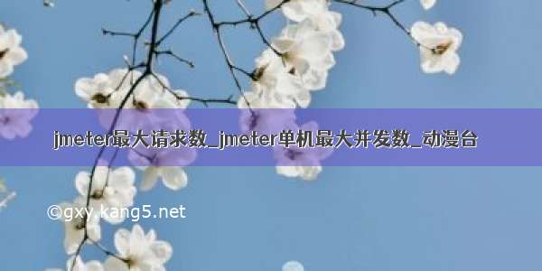 jmeter最大请求数_jmeter单机最大并发数_动漫台