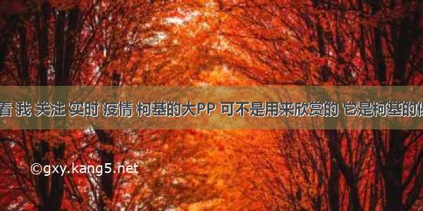 刷新 翻看 我 关注 实时 疫情 柯基的大PP 可不是用来欣赏的 它是柯基的保命神器