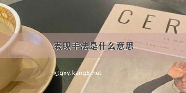 表现手法是什么意思