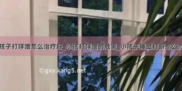 孩子打呼噜怎么治疗好_小孩打呼噜的危害_小孩子睡觉打鼾怎么办