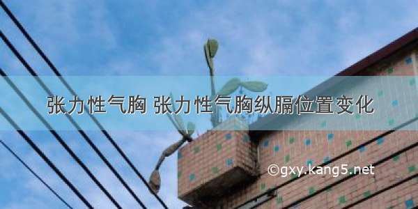 张力性气胸 张力性气胸纵膈位置变化