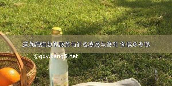 活力牌蛹虫草胶囊有什么功效与作用 价格多少钱