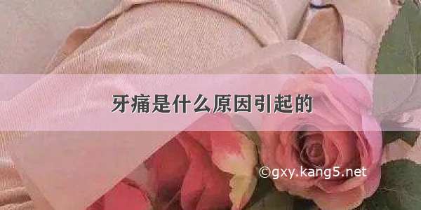 牙痛是什么原因引起的