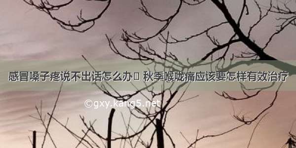 感冒嗓子疼说不出话怎么办	 秋季喉咙痛应该要怎样有效治疗