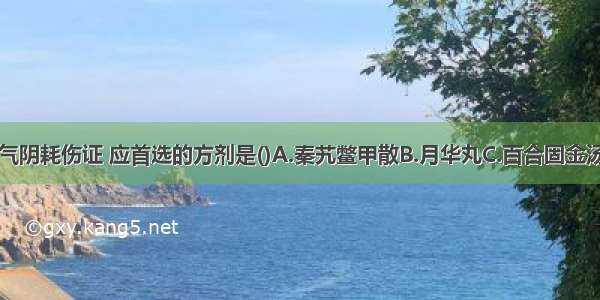 治疗肺痨之气阴耗伤证 应首选的方剂是()A.秦艽鳖甲散B.月华丸C.百合固金汤D.保真汤E.