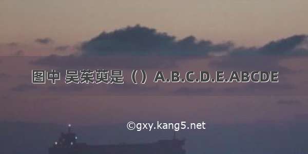 图中 吴茱萸是（）A.B.C.D.E.ABCDE