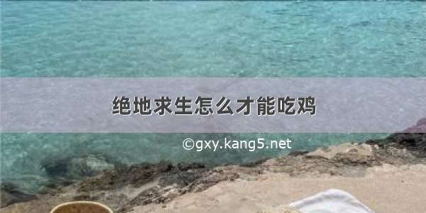 绝地求生怎么才能吃鸡