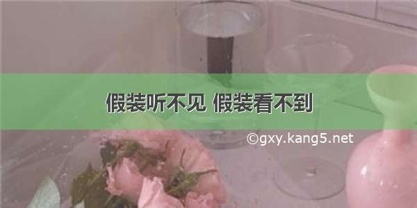 假装听不见 假装看不到