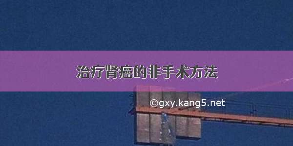 治疗肾癌的非手术方法