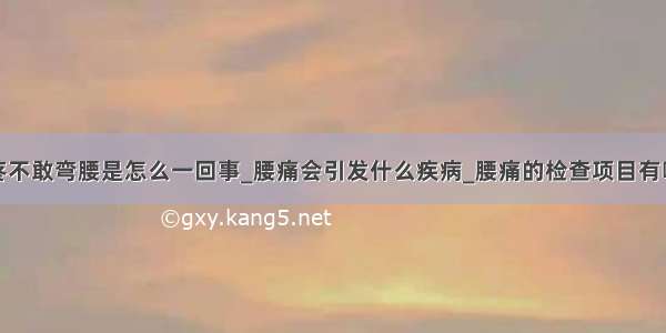 腰疼不敢弯腰是怎么一回事_腰痛会引发什么疾病_腰痛的检查项目有哪些