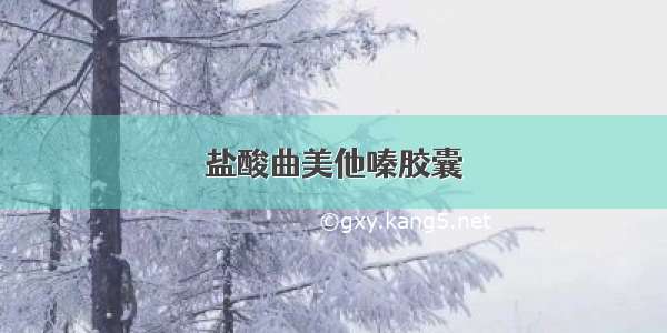 盐酸曲美他嗪胶囊