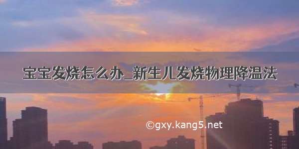 宝宝发烧怎么办_新生儿发烧物理降温法