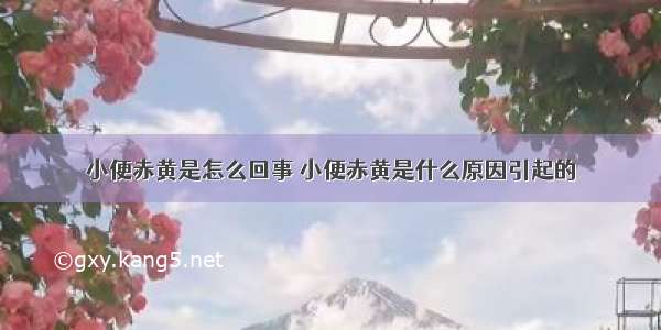 小便赤黄是怎么回事 小便赤黄是什么原因引起的