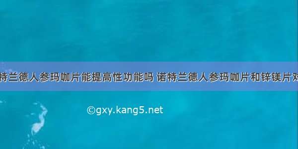 诺特兰德人参玛咖片能提高性功能吗 诺特兰德人参玛咖片和锌镁片对比