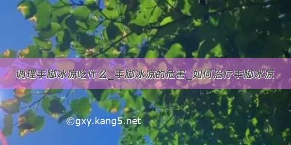 调理手脚冰凉吃什么_手脚冰凉的危害_如何治疗手脚冰凉