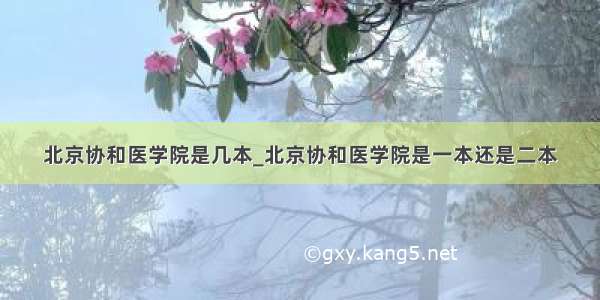 北京协和医学院是几本_北京协和医学院是一本还是二本