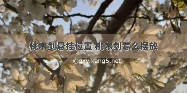 桃木剑悬挂位置 桃木剑怎么摆放