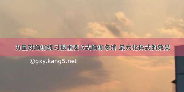 力量对瑜伽练习很重要 5式瑜伽多练 最大化体式的效果