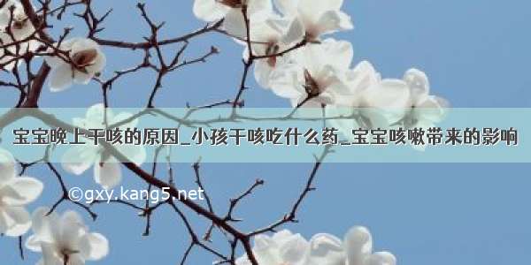 宝宝晚上干咳的原因_小孩干咳吃什么药_宝宝咳嗽带来的影响