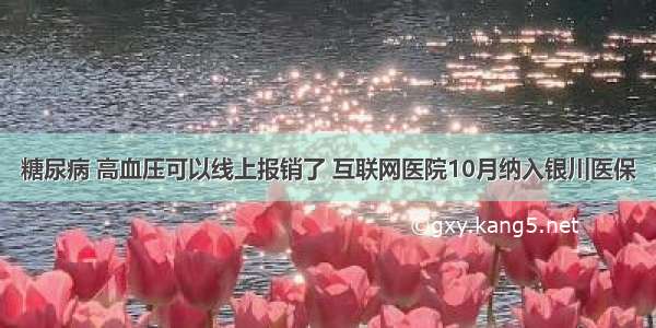 糖尿病 高血压可以线上报销了 互联网医院10月纳入银川医保