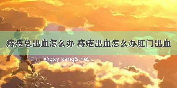 痔疮总出血怎么办 痔疮出血怎么办肛门出血