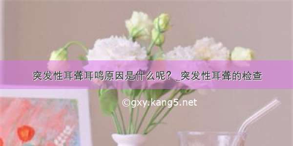 突发性耳聋耳鸣原因是什么呢？_突发性耳聋的检查