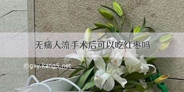 无痛人流手术后可以吃红枣吗