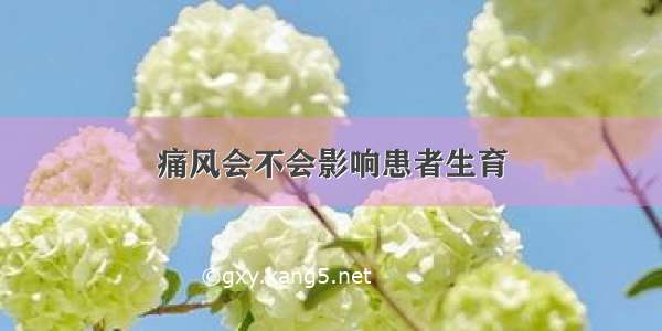 痛风会不会影响患者生育