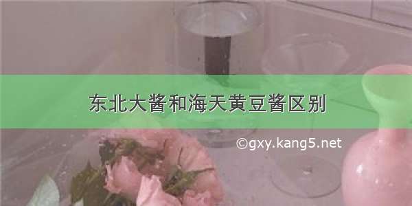 东北大酱和海天黄豆酱区别