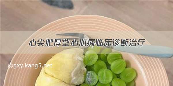 心尖肥厚型心肌病临床诊断治疗