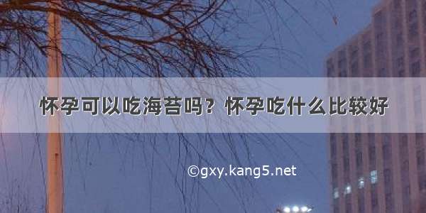 怀孕可以吃海苔吗？怀孕吃什么比较好