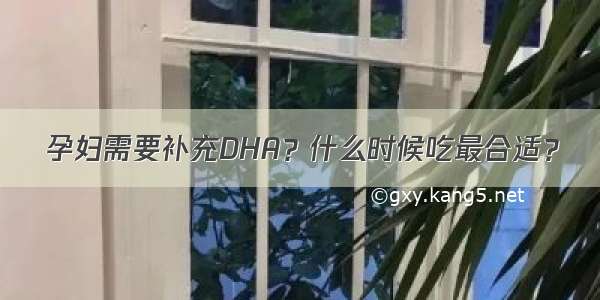 孕妇需要补充DHA？什么时候吃最合适？