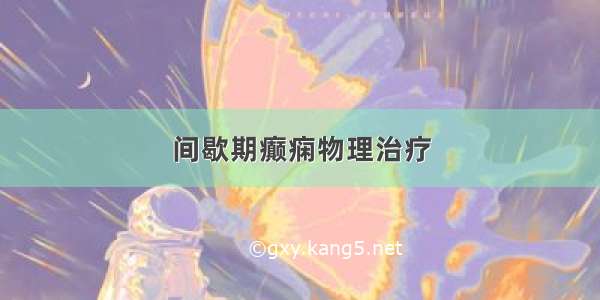 间歇期癫痫物理治疗