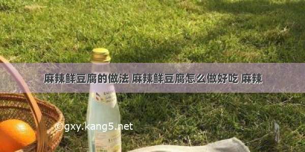 麻辣鲜豆腐的做法 麻辣鲜豆腐怎么做好吃 麻辣