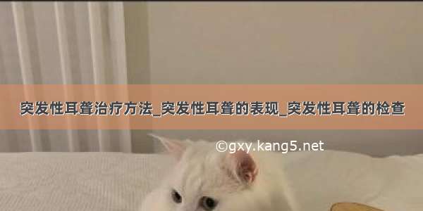 突发性耳聋治疗方法_突发性耳聋的表现_突发性耳聋的检查