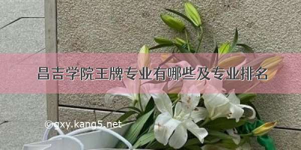 昌吉学院王牌专业有哪些及专业排名