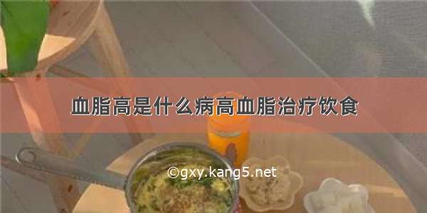 血脂高是什么病高血脂治疗饮食