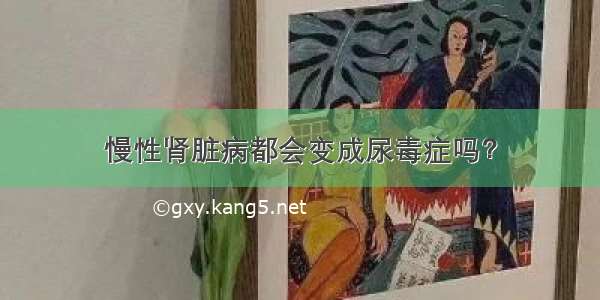 慢性肾脏病都会变成尿毒症吗？