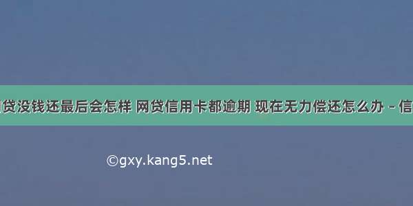 信用卡网贷没钱还最后会怎样 网贷信用卡都逾期 现在无力偿还怎么办 – 信用卡还款