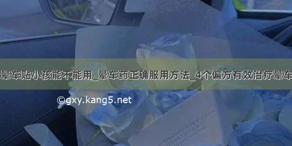 晕车贴小孩能不能用_晕车药正确服用方法_4个偏方有效治疗晕车