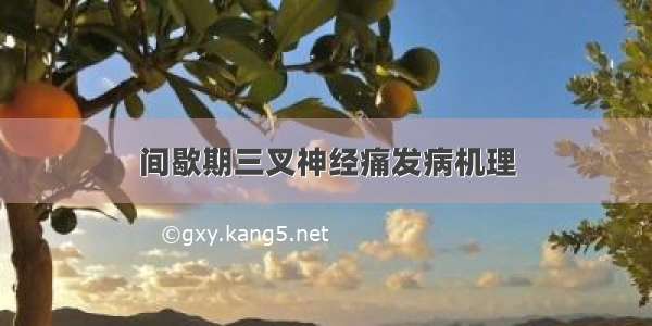 间歇期三叉神经痛发病机理