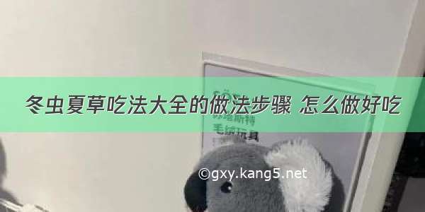 冬虫夏草吃法大全的做法步骤 怎么做好吃