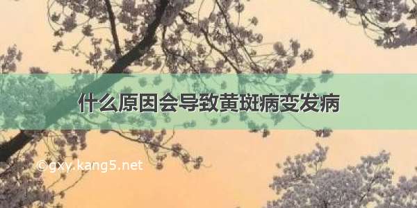 什么原因会导致黄斑病变发病