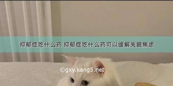 抑郁症吃什么药 抑郁症吃什么药可以缓解失眠焦虑