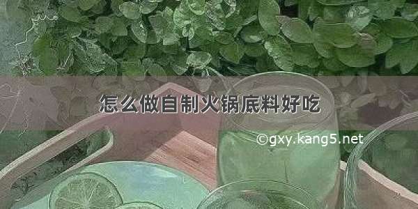 怎么做自制火锅底料好吃