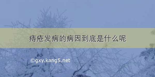 痔疮发病的病因到底是什么呢