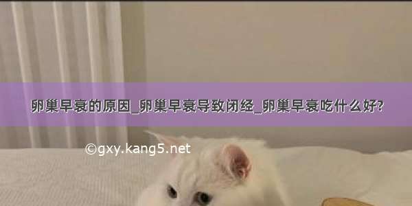 卵巢早衰的原因_卵巢早衰导致闭经_卵巢早衰吃什么好?