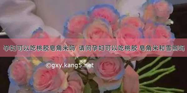 孕妇可以吃桃胶皂角米吗  请问孕妇可以吃桃胶 皂角米和雪燕吗